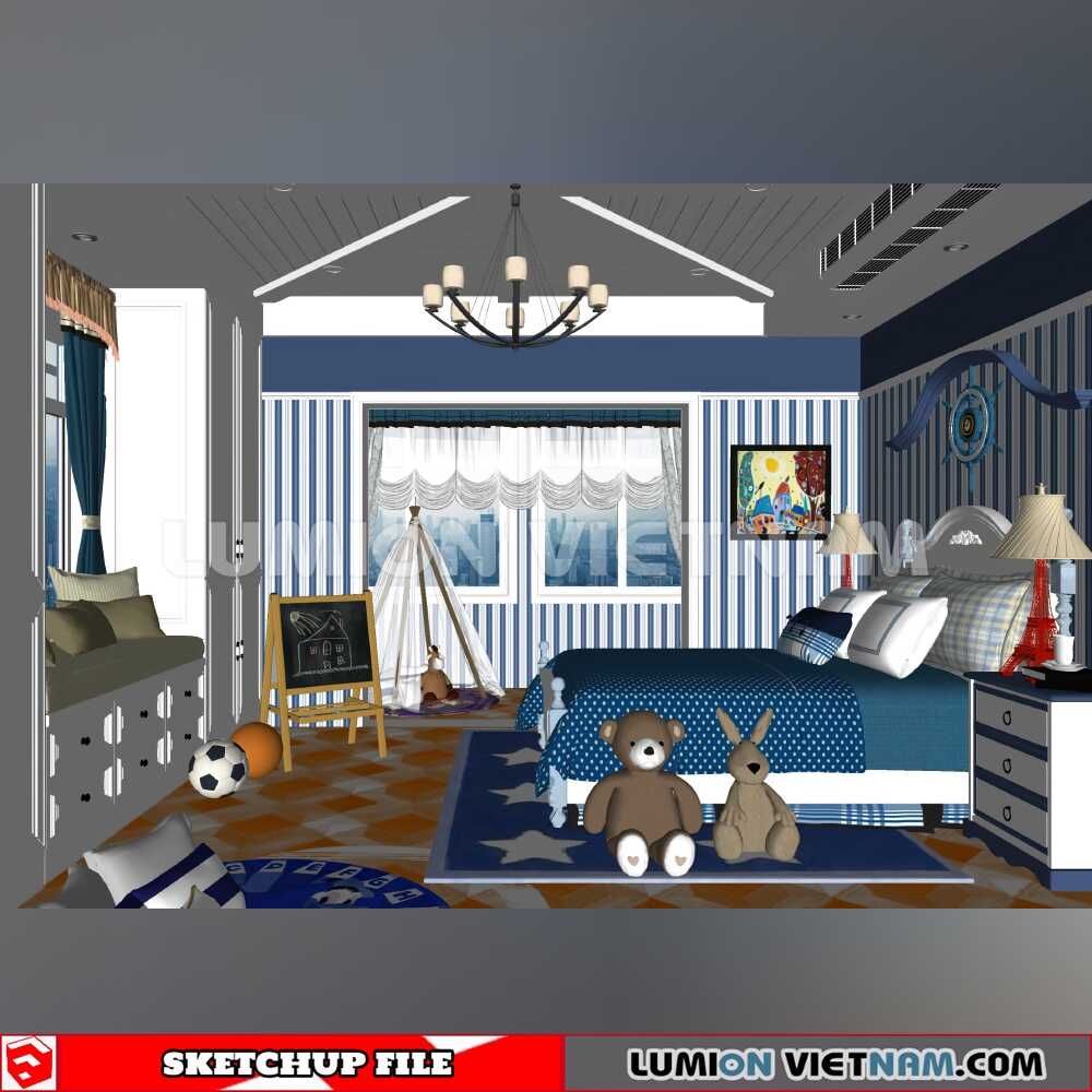 230523-Children’S-Room-(9)-Sketchup-Models