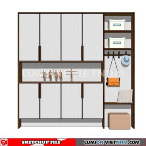 230530. Shoe Cabinet Combination Sketchup 3D Models