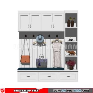 230530. Shoe Cabinet Combination Sketchup 3D Models