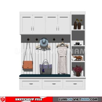230530. Shoe Cabinet Combination Sketchup 3D Models