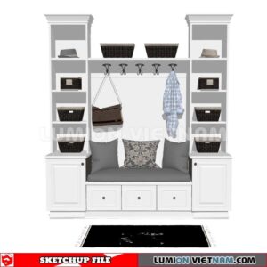 230530. Shoe Cabinet Combination Sketchup 3D Models