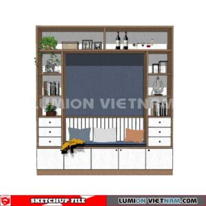 230530. Shoe Cabinet Combination Sketchup 3D Models
