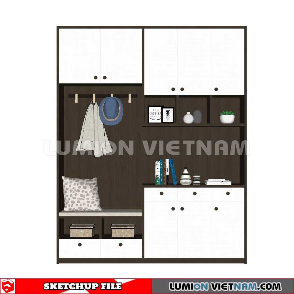 230530-Shoe-Cabinet-(6)-Sketchup-Models