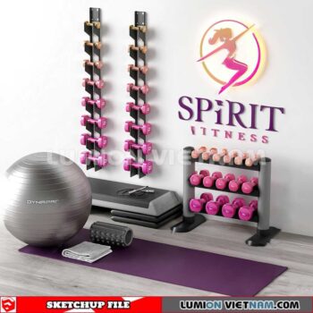 230506. Gym Equipment Sketchup 3D Models