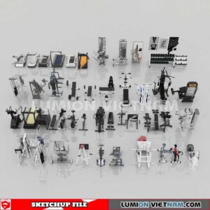 230506. Gym Equipment Sketchup 3D Models