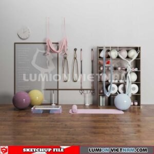 230506. Gym Equipment Sketchup 3D Models