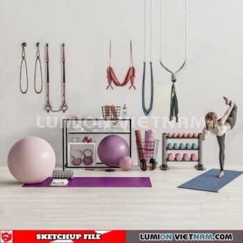 230506. Gym Equipment Sketchup 3D Models