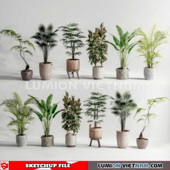 230614. Plant Pots Sketchup 3D Models