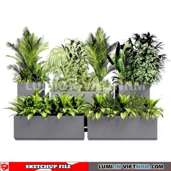 230614. Plant Pots Sketchup 3D Models