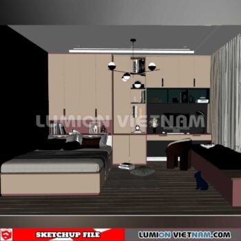 230617. Bedroom Sketchup 3D Models
