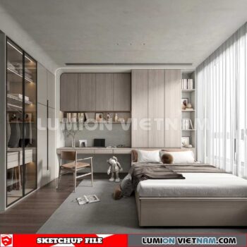 230617. Bedroom Sketchup 3D Models