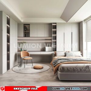 230617. Bedroom Sketchup 3D Models