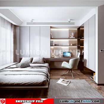 230617. Bedroom Sketchup 3D Models