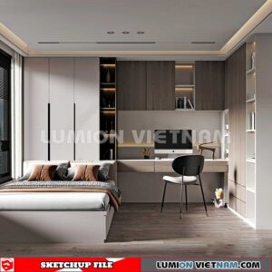 230617. Bedroom Sketchup 3D Models