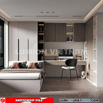 230617. Bedroom Sketchup 3D Models