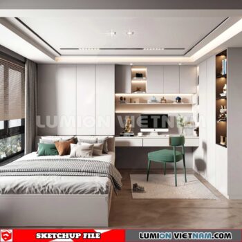 230617. Bedroom Sketchup 3D Models