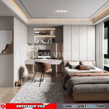 230617. Bedroom Sketchup 3D Models