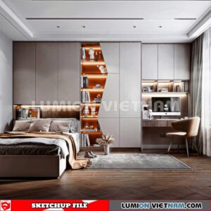 230617. Bedroom Sketchup 3D Models