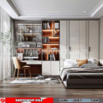 230617. Bedroom Sketchup 3D Models