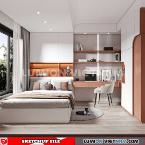 230617. Bedroom Sketchup 3D Models