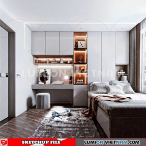 230617. Bedroom Sketchup 3D Models