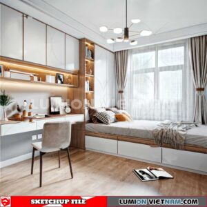 230617. Bedroom Sketchup 3D Models