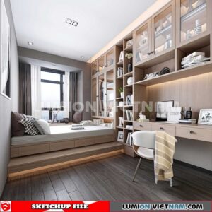 230617. Bedroom Sketchup 3D Models