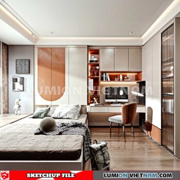 230617. Bedroom Sketchup 3D Models