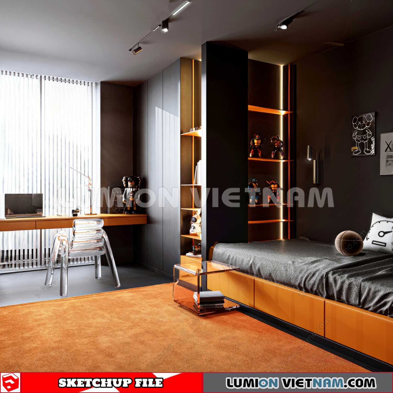 230617-Bedroom-(29)-Sketchup-Models