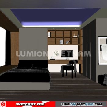 230617. Bedroom Sketchup 3D Models