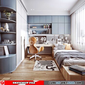 230617. Bedroom Sketchup 3D Models