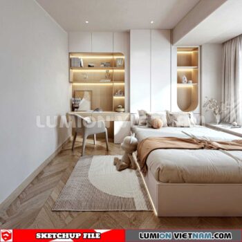 230617. Bedroom Sketchup 3D Models