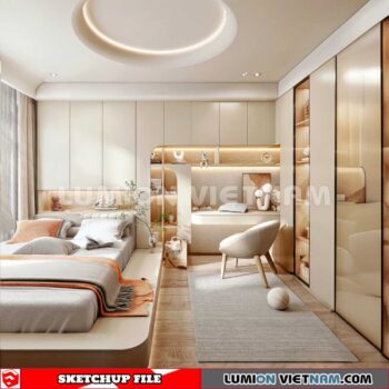 230617. Bedroom Sketchup 3D Models