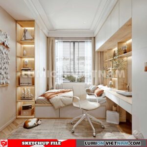 230617. Bedroom Sketchup 3D Models