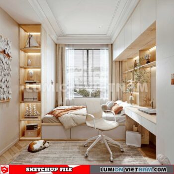 230617. Bedroom Sketchup 3D Models