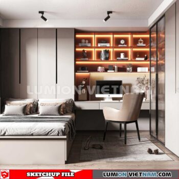 230617. Bedroom Sketchup 3D Models