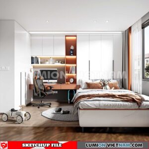 230617. Bedroom Sketchup 3D Models