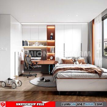 230617. Bedroom Sketchup 3D Models