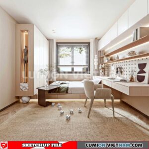 230617. Bedroom Sketchup 3D Models