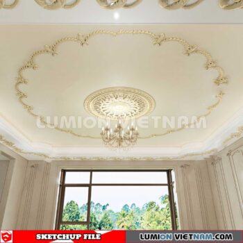 230621. Cornice Moulding Sketchup 3D Models