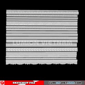 230621. Cornice Moulding Sketchup 3D Models