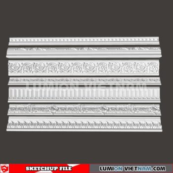 230621. Cornice Moulding Sketchup 3D Models