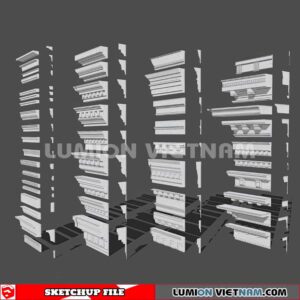 230621. Cornice Moulding Sketchup 3D Models