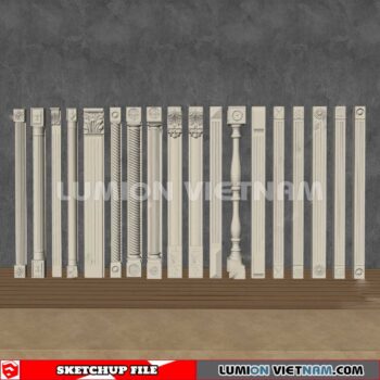 230621. Cornice Moulding Sketchup 3D Models