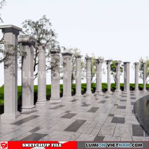 230621. Classic Columns Sketchup 3D Models
