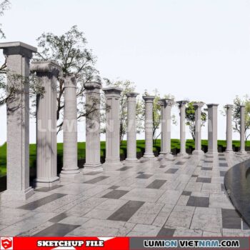 230621. Classic Columns Sketchup 3D Models