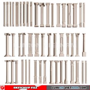 230621. Classic Columns Sketchup 3D Models