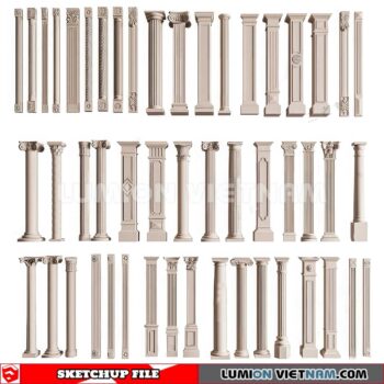 230621. Classic Columns Sketchup 3D Models