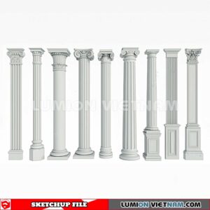 230621. Classic Columns Sketchup 3D Models