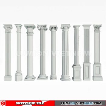 230621. Classic Columns Sketchup 3D Models